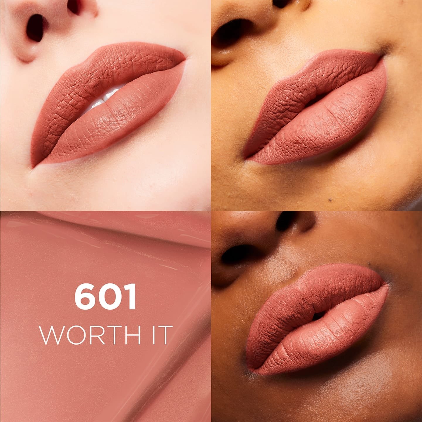 Infaillible Matte Resistance Nude 601 Worth It Produktdetails als Fotocollage